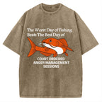 Funny Koi Joke Vintage Washed T-shirt