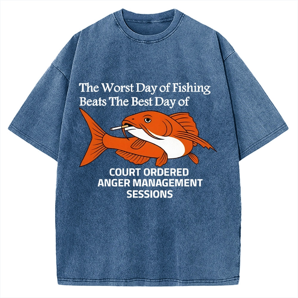 Funny Koi Joke Vintage Washed T-shirt
