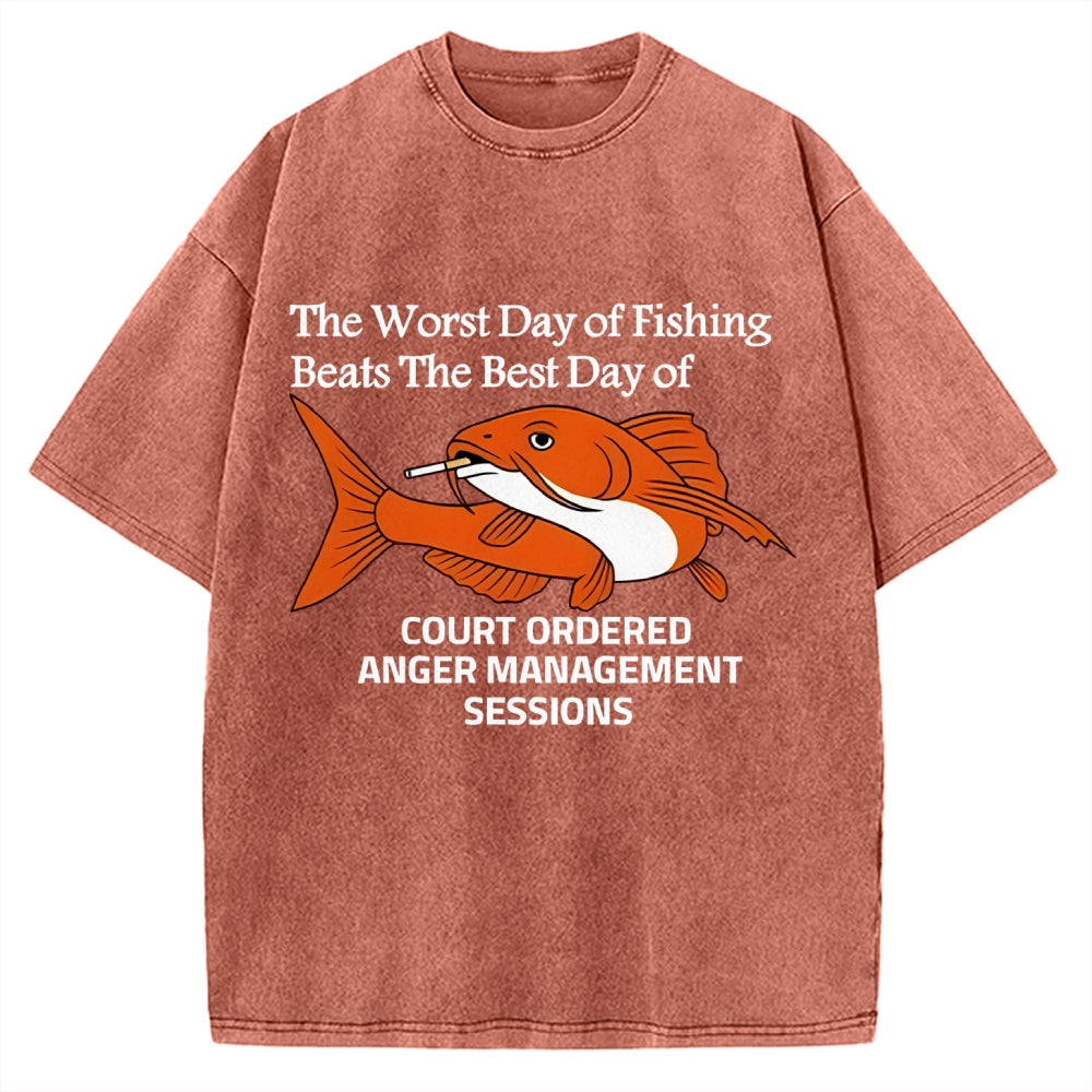 Funny Koi Joke Vintage Washed T-shirt