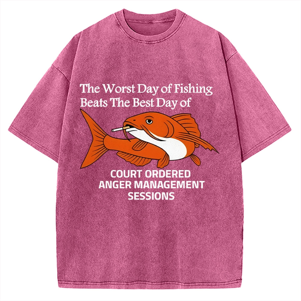 Funny Koi Joke Vintage Washed T-shirt