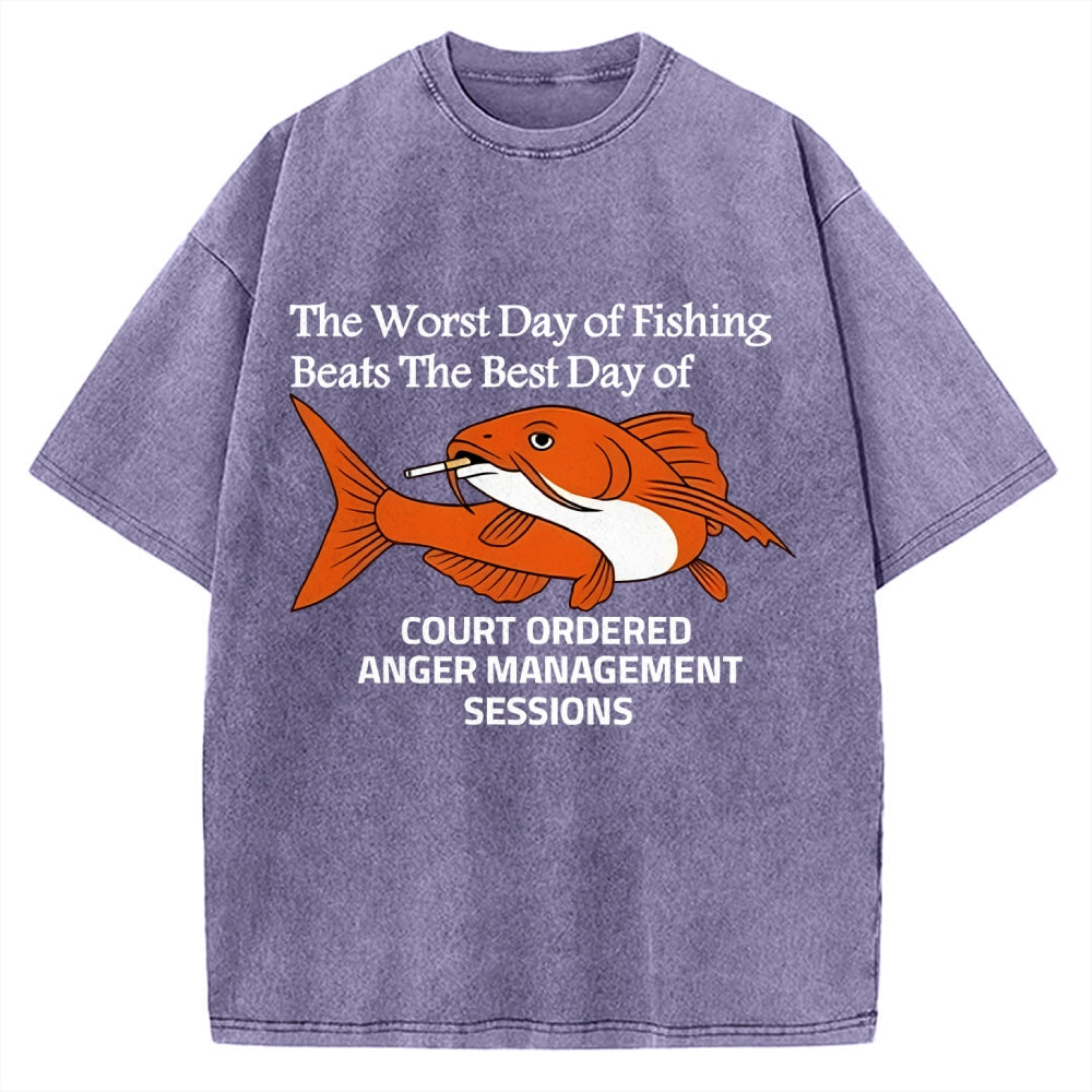 Funny Koi Joke Vintage Washed T-shirt