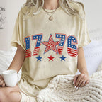 Unisex 1776 Independence Day Printed Washed Tee