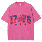 Unisex 1776 Independence Day Printed Washed Tee