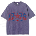 Unisex 1776 Independence Day Printed Washed Tee