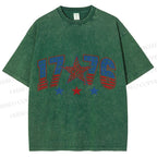 Unisex 1776 Independence Day Printed Washed Tee