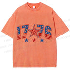 Unisex 1776 Independence Day Printed Washed Tee
