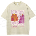 Unisex Yayoi Kusama Pumpkin Printed Washed Tee