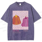 Unisex Yayoi Kusama Pumpkin Printed Washed Tee