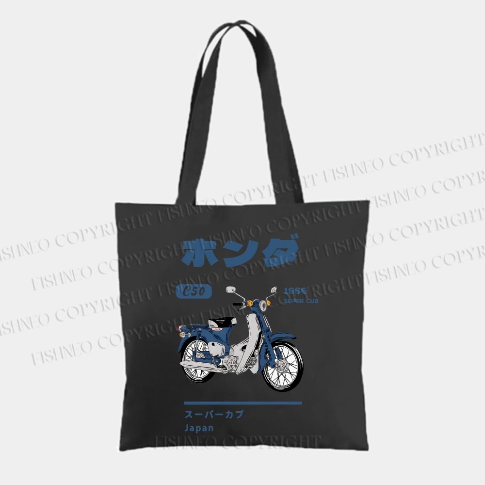 Honda C50 Super Cub Motorcycle Tote Bag