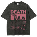 Unisex Facing Rebirth Printed Washed Tee