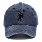Ninja Cat Washed Cap