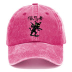 Ninja Cat Washed Cap