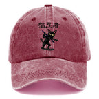 Ninja Cat Washed Cap