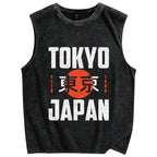 Tokyo Japan 1986 Vintage Distressed Washed Tank Top