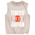 Tokyo Japan 1986 Vintage Distressed Washed Tank Top