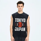 Tokyo Japan 1986 Vintage Distressed Washed Tank Top