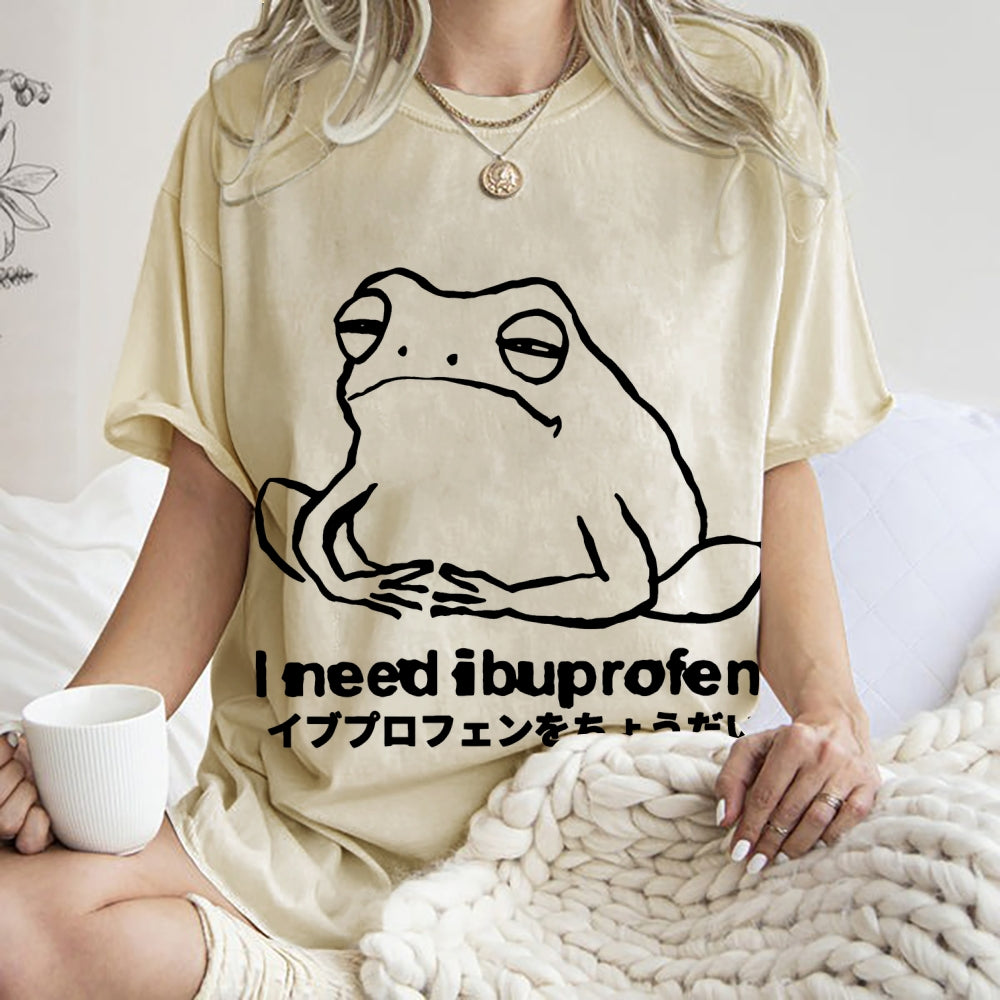 I need ibuprofen Frog Vintage Washed T-shirt