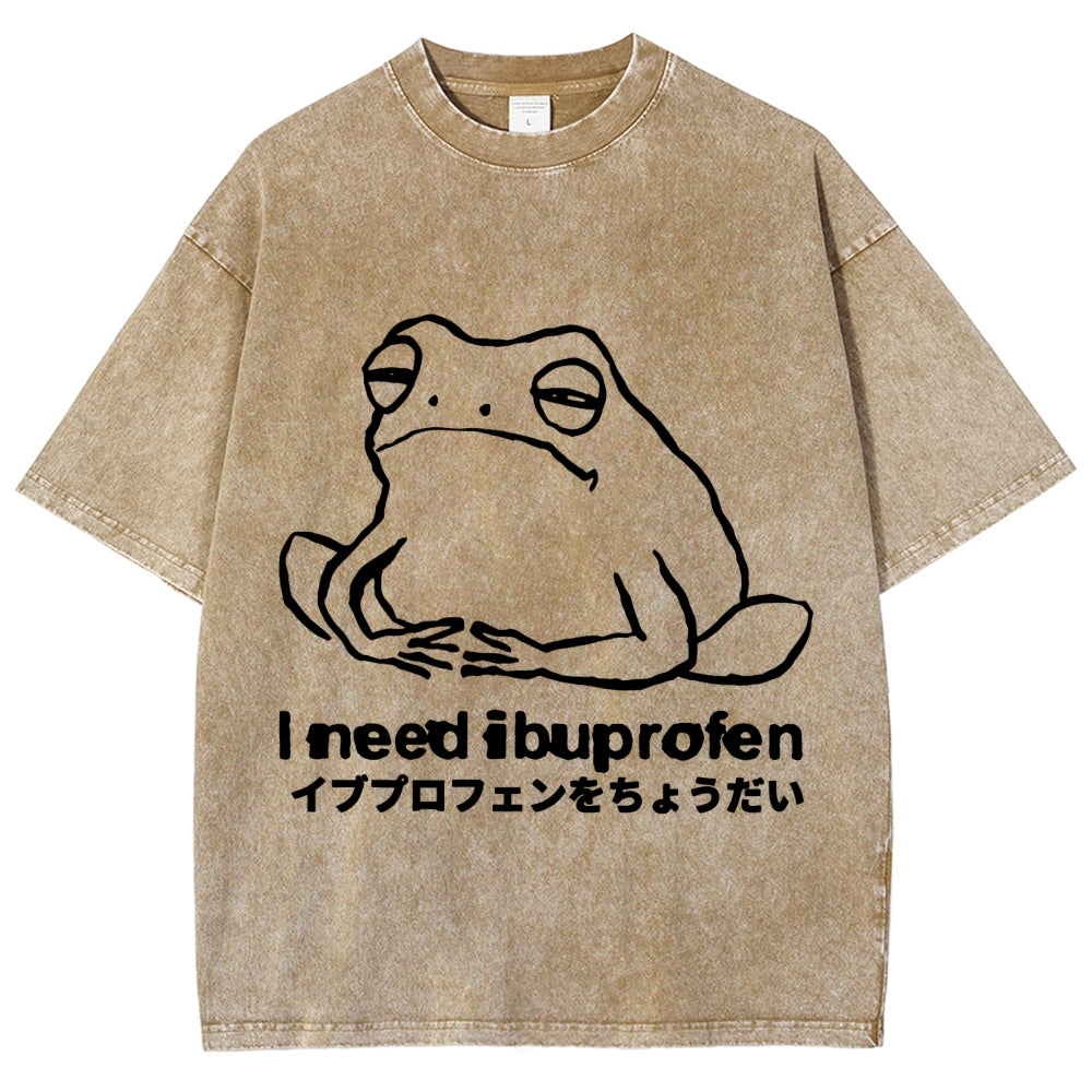 I need ibuprofen Frog Vintage Washed T-shirt
