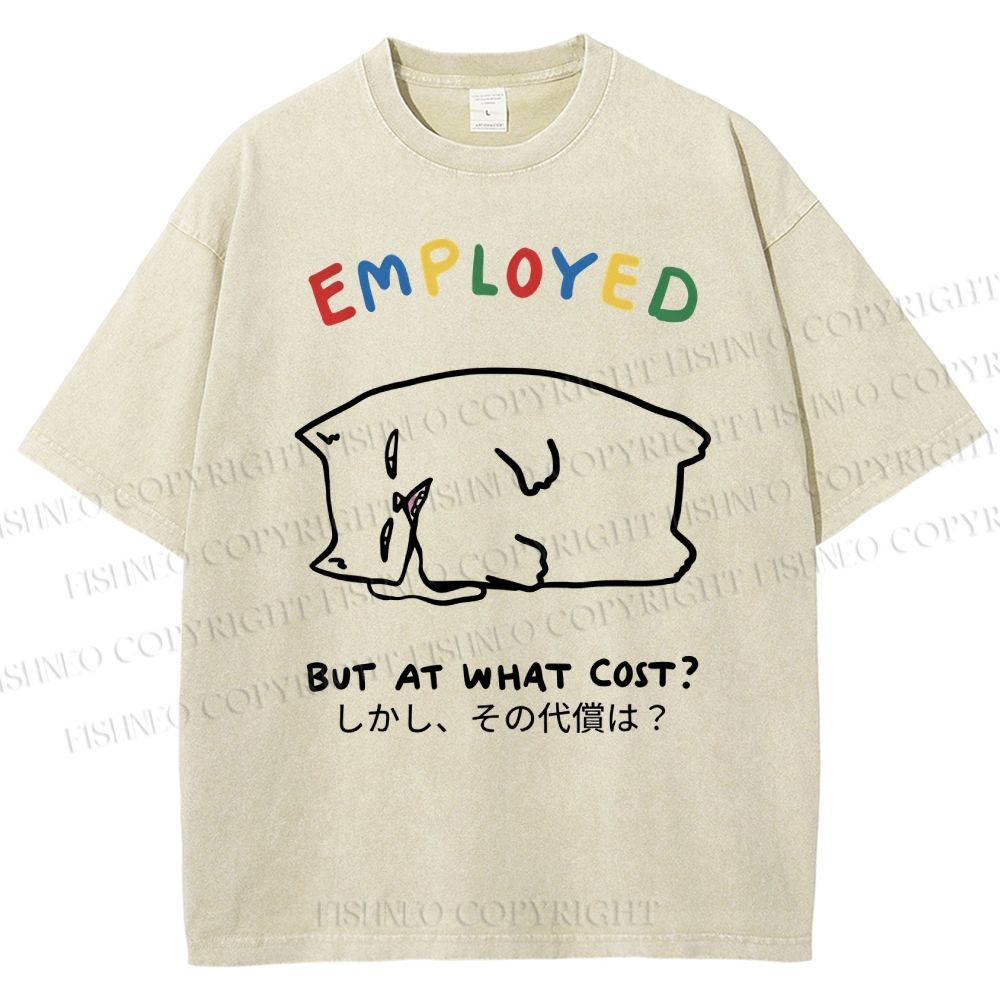 Unisex But At What Cost Printed Washed Tee