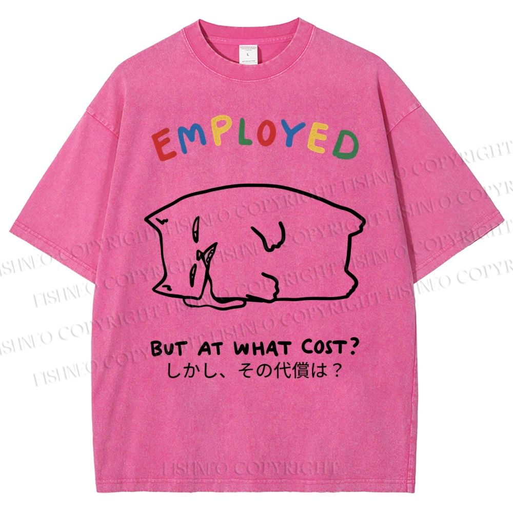 Unisex But At What Cost Printed Washed Tee