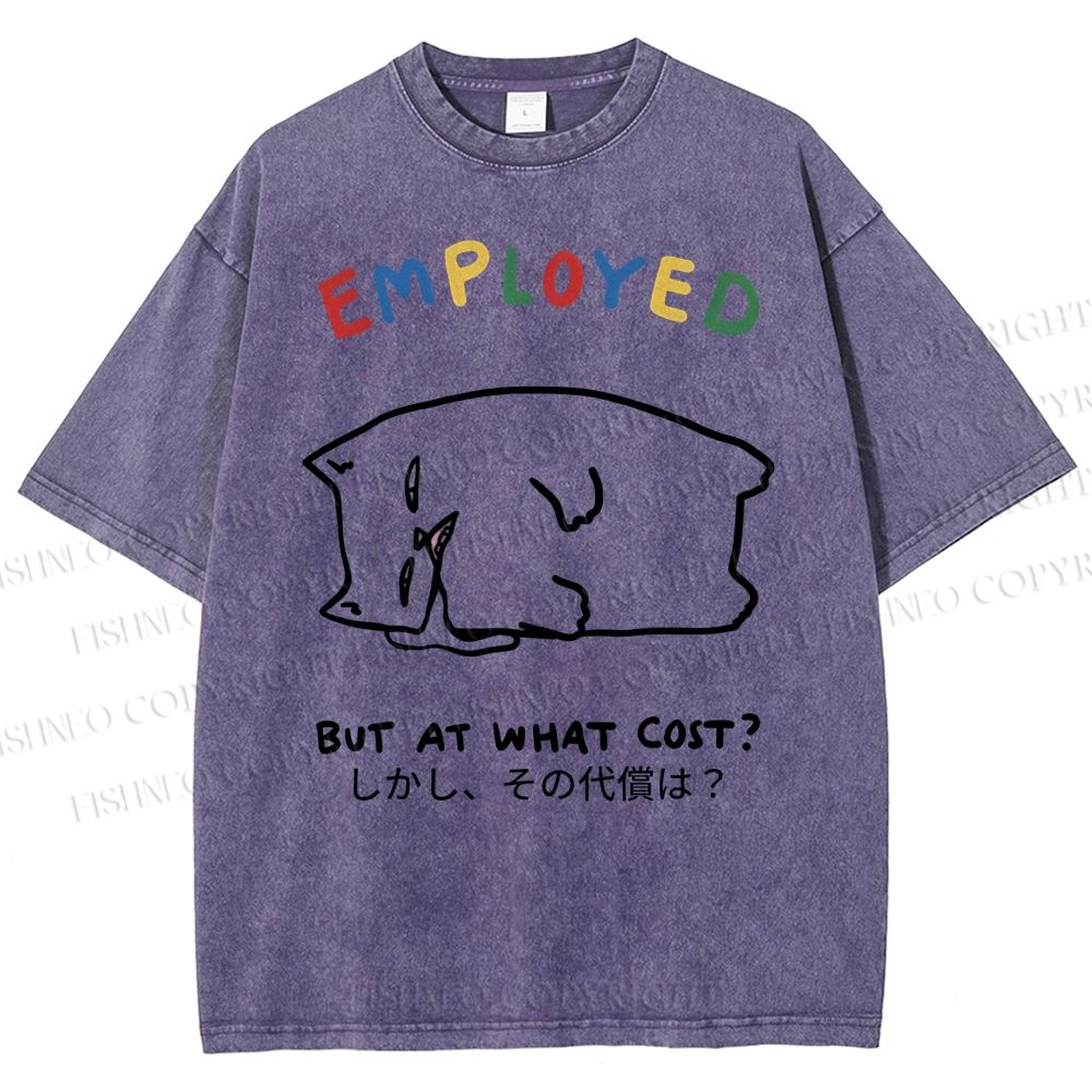Unisex But At What Cost Printed Washed Tee