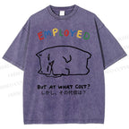 Unisex But At What Cost Printed Washed Tee