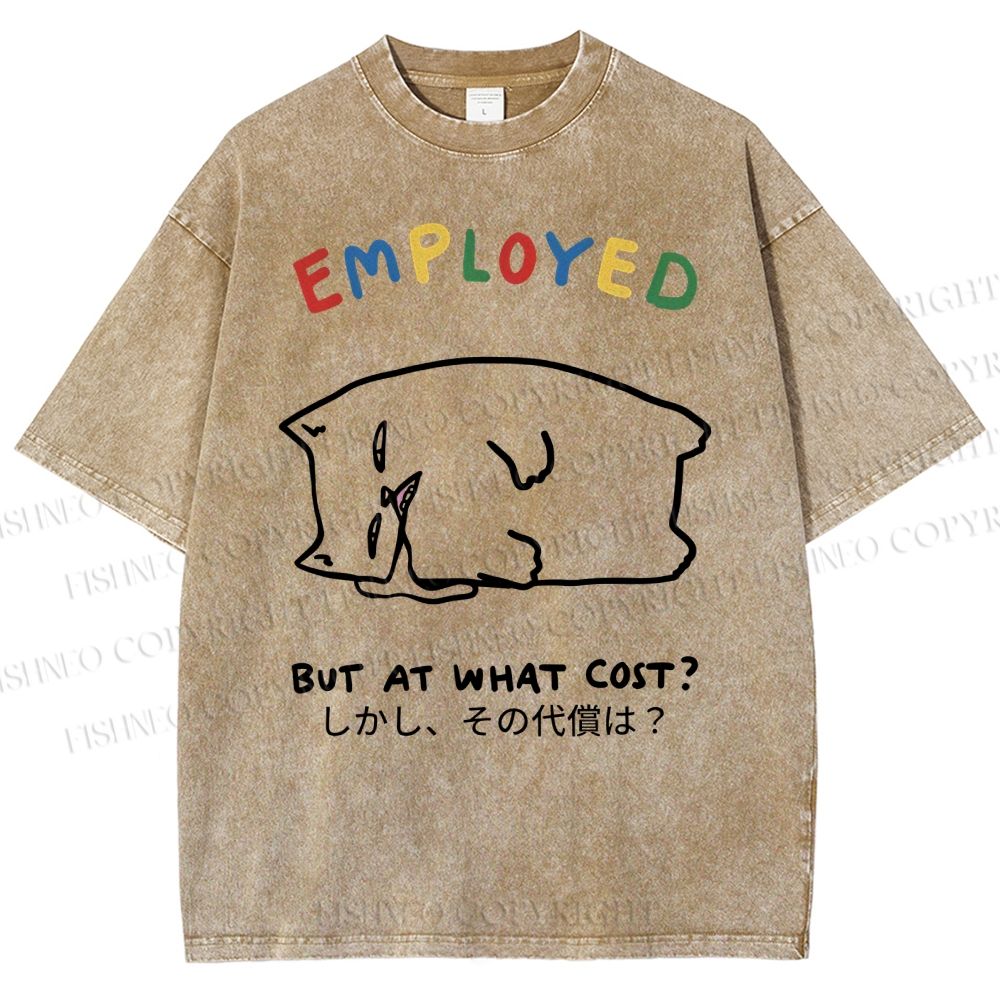 Unisex But At What Cost Printed Washed Tee