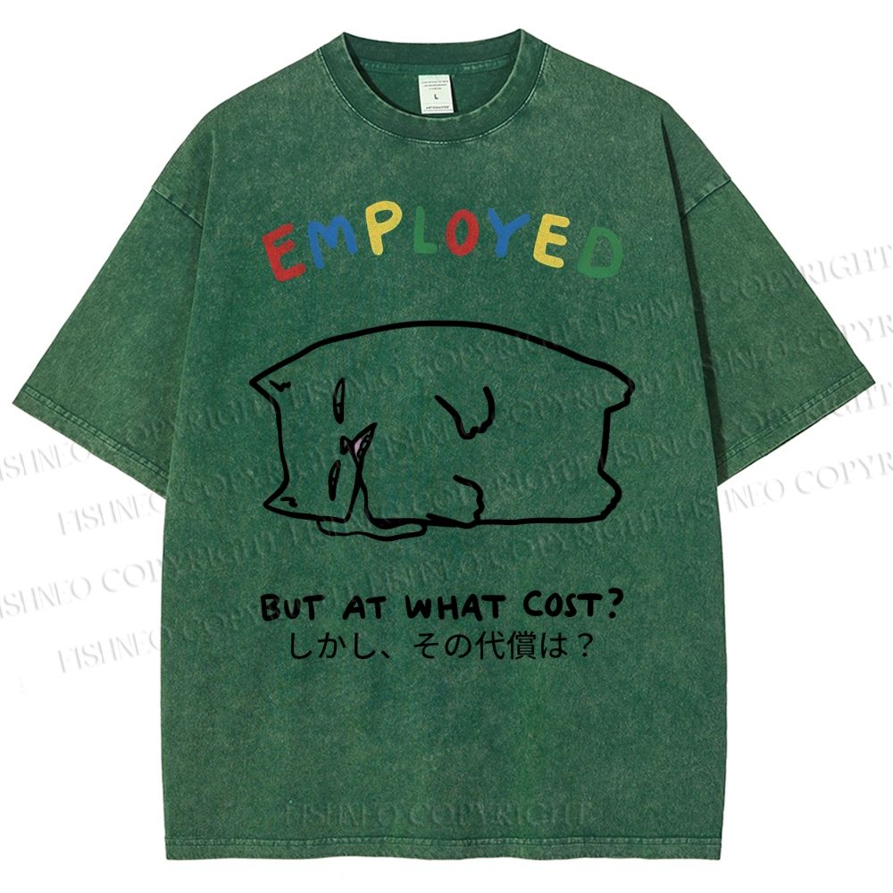 Unisex But At What Cost Printed Washed Tee