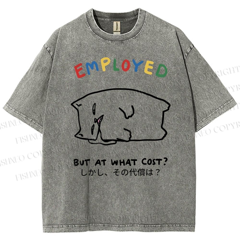 Unisex But At What Cost Printed Washed Tee