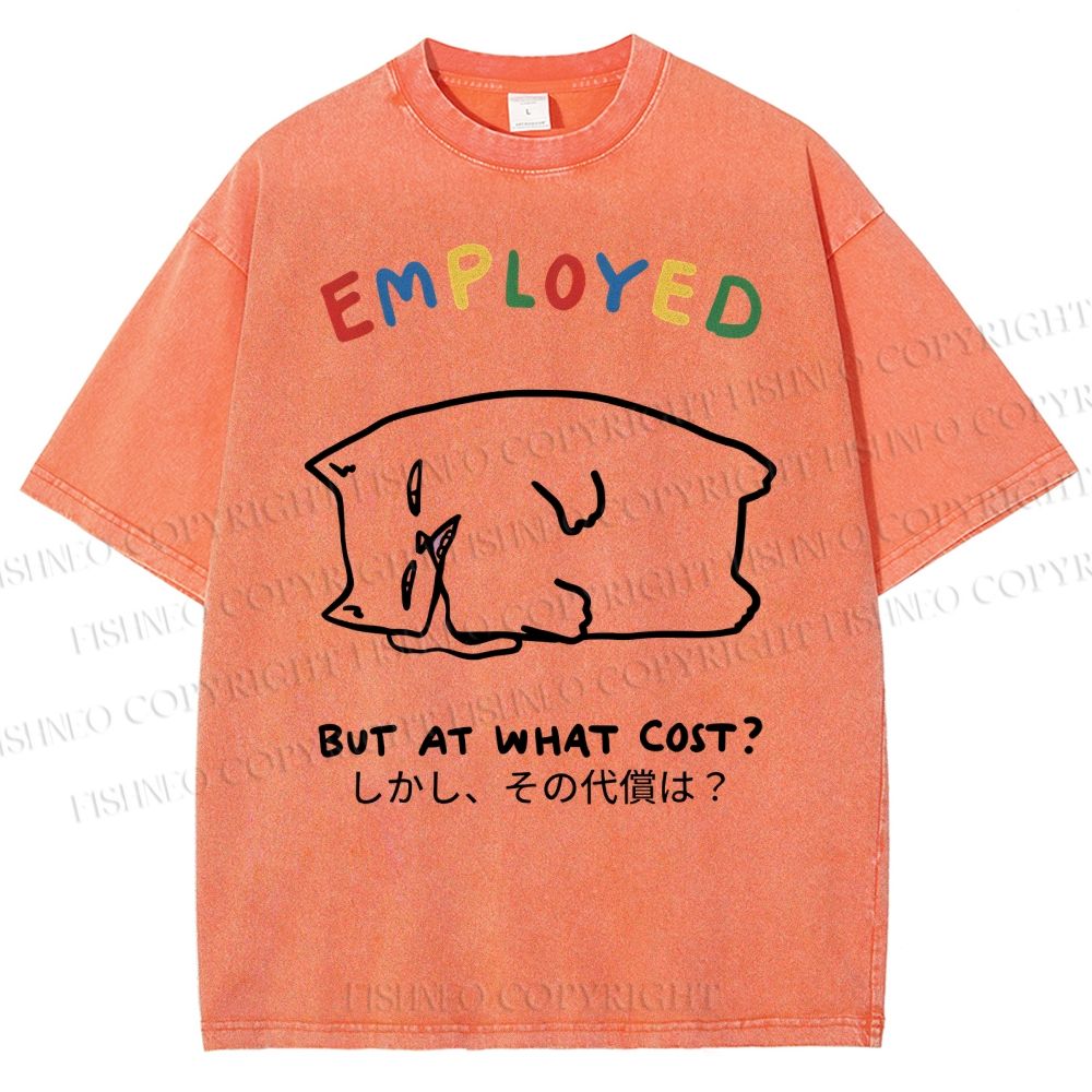 Unisex But At What Cost Printed Washed Tee