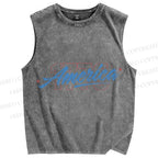 Unisex Independence Day 1776 Printed Washed Tank Top