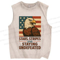 Unisex Independence Day Printed Washed Tank Top