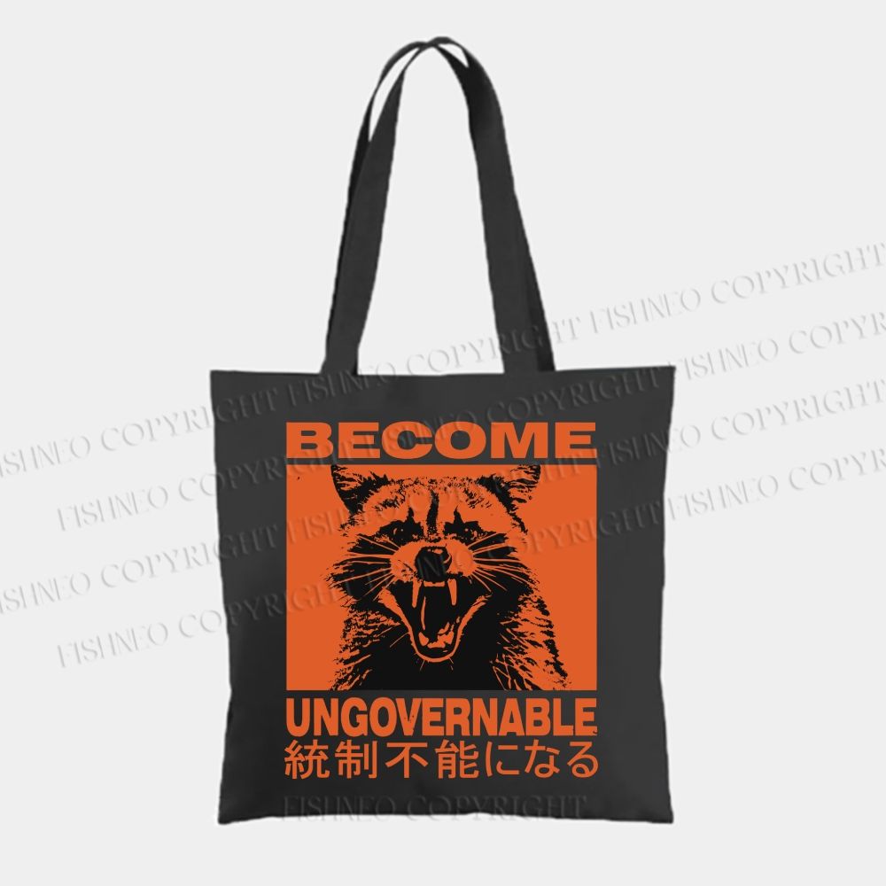 Ungovernable Raccoon Tote Bag