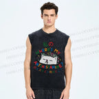 Unisex Where's My Antihistamine Printed Washed Tank Top