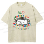 Unisex Where's My Antihistamine Printed Washed Tee