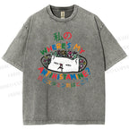 Unisex Where's My Antihistamine Printed Washed Tee