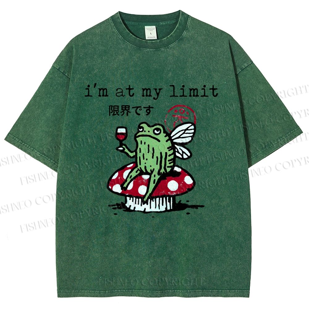 Unisex I'm At My Limit Printed Washed Tee