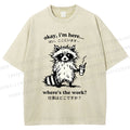 Unisex Where's The Work Printed Washed Tee