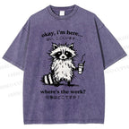 Unisex Where's The Work Printed Washed Tee