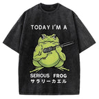 Today I'm A Serious Frog Vintage Washed T-shirt