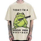 Today I'm A Serious Frog Vintage Washed T-shirt