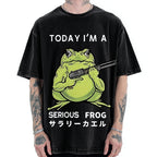 Today I'm A Serious Frog Vintage Washed T-shirt