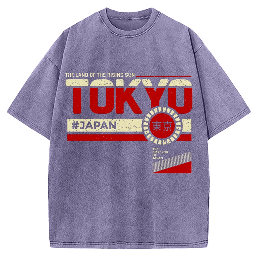 Tokyo Japan The land of rising sun Vintage Washed T-shirt