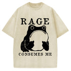 Rage Consumes Frog Vintage Washed T-shirt