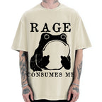 Rage Consumes Frog Vintage Washed T-shirt