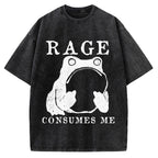 Rage Consumes Frog Vintage Washed T-shirt