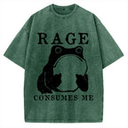 Rage Consumes Frog Vintage Washed T-shirt