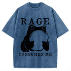 Rage Consumes Frog Vintage Washed T-shirt