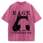 Rage Consumes Frog Vintage Washed T-shirt