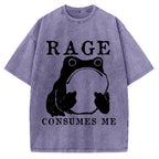 Rage Consumes Frog Vintage Washed T-shirt